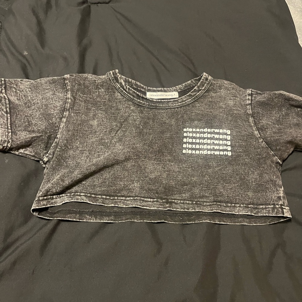 Alexander Wang Black Crop Top